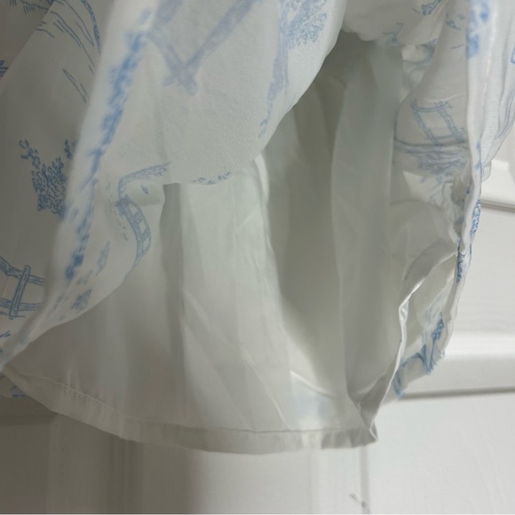 🍭🍭Carter’s White and Blue Printed Baby Dress 6 months - Picture 7 of 7